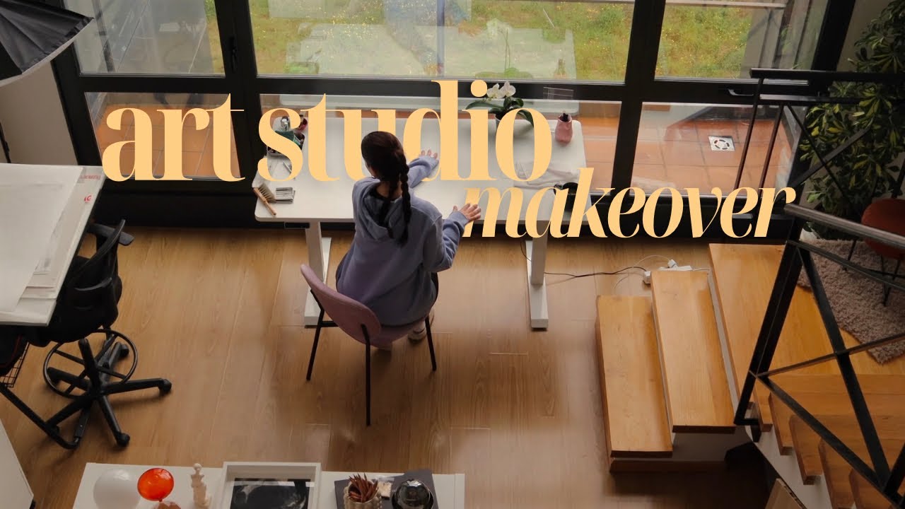 Art Studio Makeover 🌱 Finding my ideal studio setup