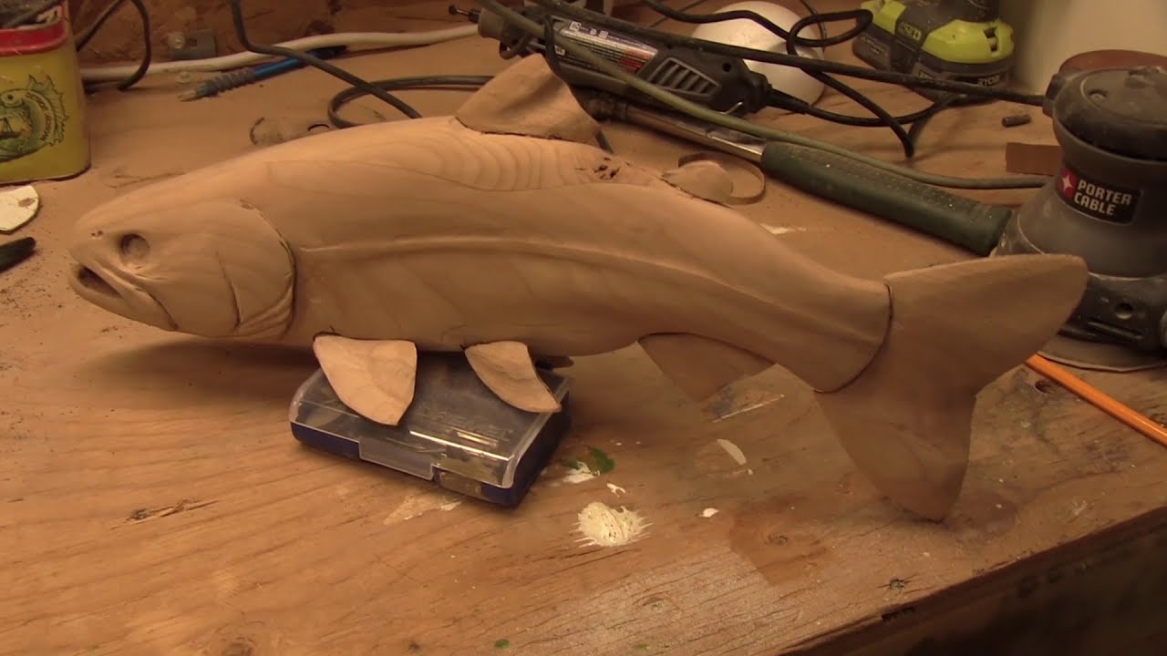Carving a Trout, Part 3: Carving Realistic Fins