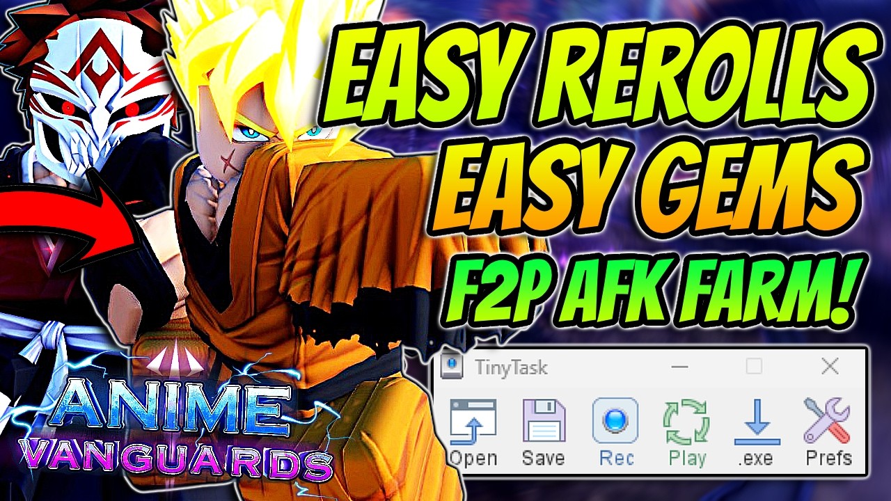 ЛУЧШИЙ AFK-фарм самоцветов и рероллов для бесплатной игры в Anime Vanguards (обновление 11.5)!