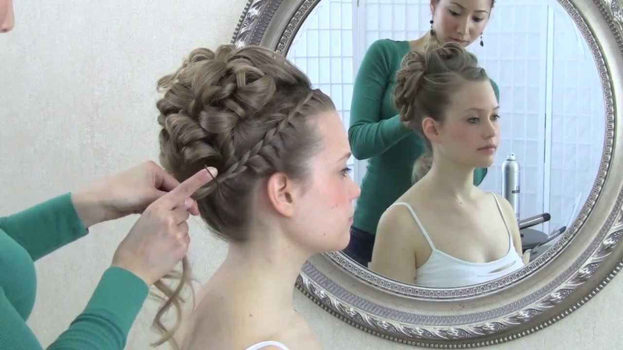 Wedding hair video tutorial: updo with curls and front braid