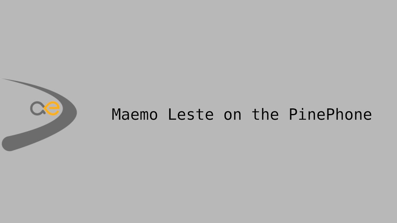 Maemo Leste demo on the PinePhone