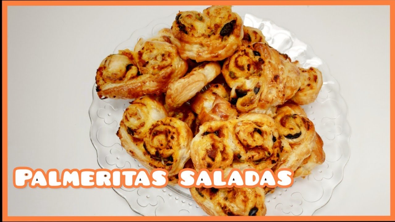 Palmeritas de hojaldre SALADAS 🍅