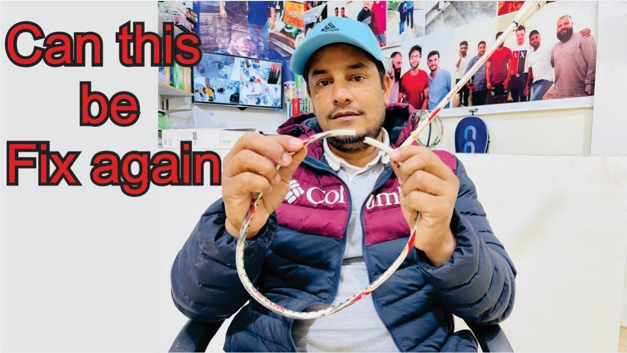 How to Repair broken badminton Racket || Racket frame || Strings gutting || badminton stringing
