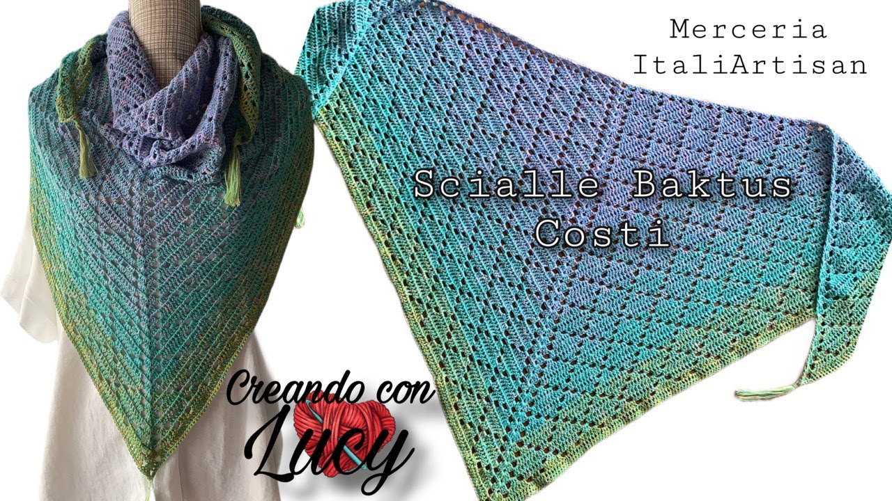 UNCINETTO Scialle facile costi punto losanghe