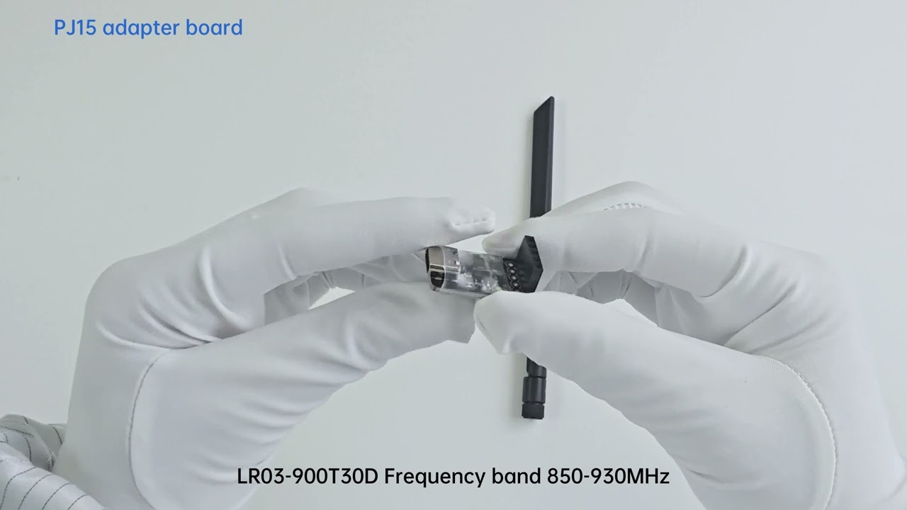 LR03 433/475Mhz and 868/915Mhz 10KM transmission distance unboxing demonstration and wiring tutorial