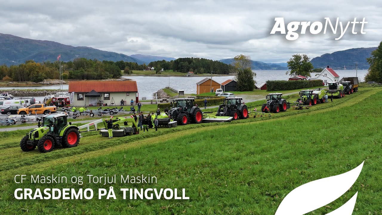 Grasdemo p&aring; Tingvoll i regi av CF Maskin og Torjul Maskin