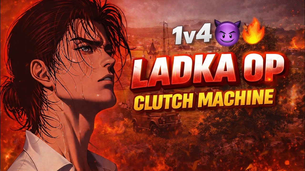 BGMI 1v4 😱 | LADKA OP = CLUTCH MACHINE #bgmi #ladkaopgaming 