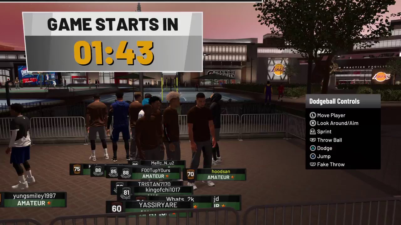 Napjcjd Gaming NBA 2k19 Dodgeball Napjcjd