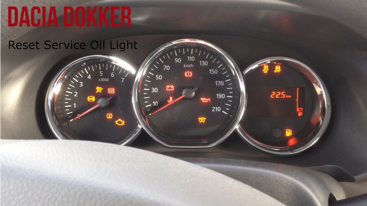 Dacia Dokker Reset Service Light
