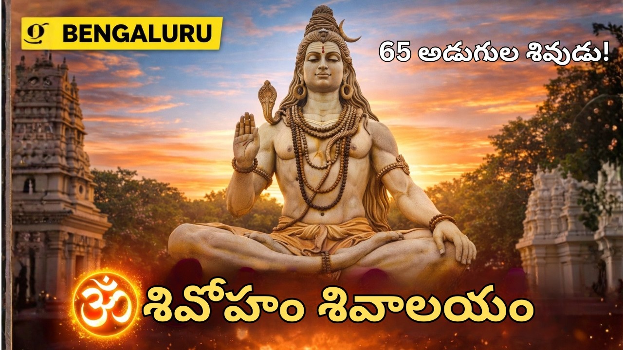 బెంగళూరులో శివోహం శివాలయం | 65 అడుగుల శివుడు | Shivoham Shiva Temple Bangalore