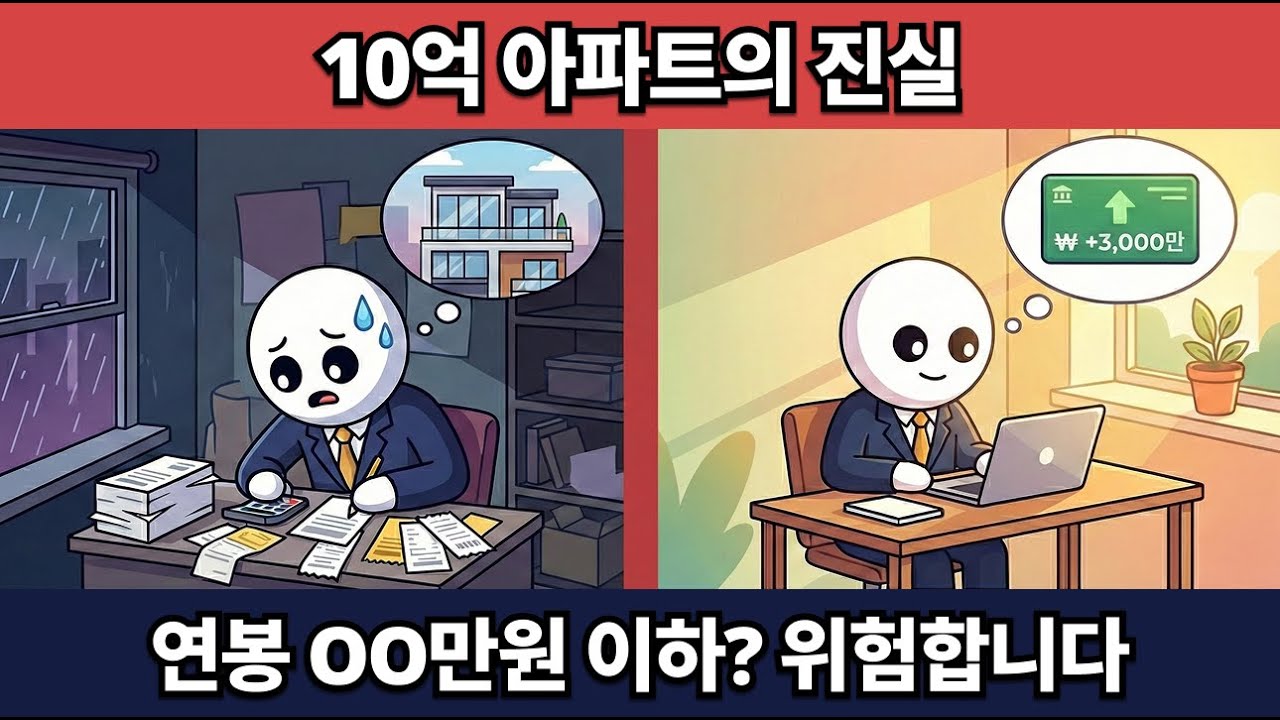 10억 아파트, 진짜 감당 가능한 연봉은?