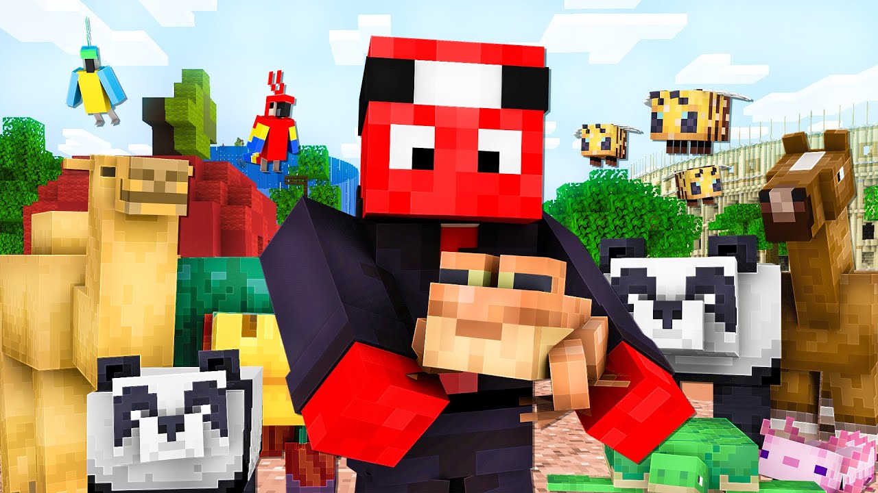 Sprowadziłem WSZYSTKIE zwierzęta do mojego ZOO w Minecraft Hardcore #24