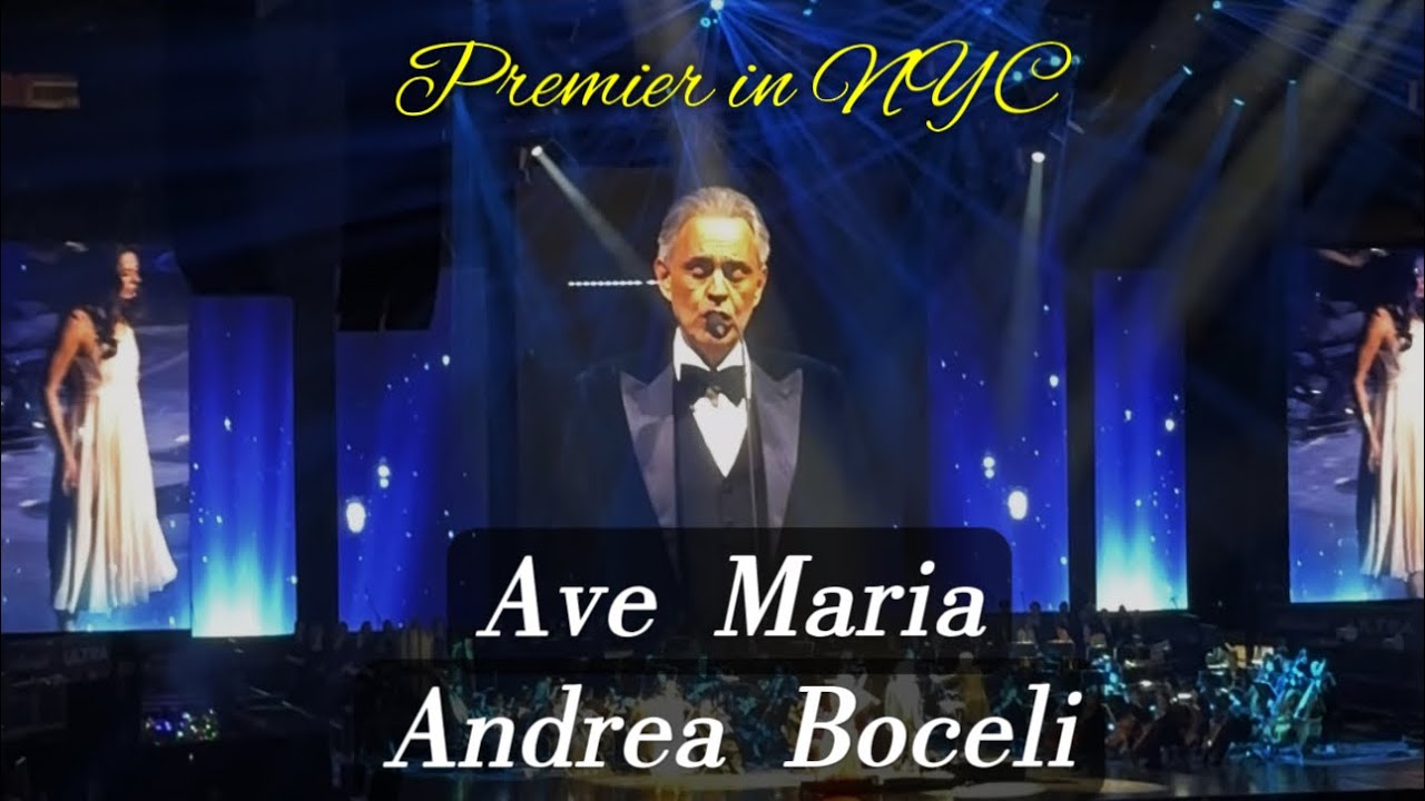 Ave Maria by Andrea Bocelli - The Premier, New York December 2025 (first time publicly performed)