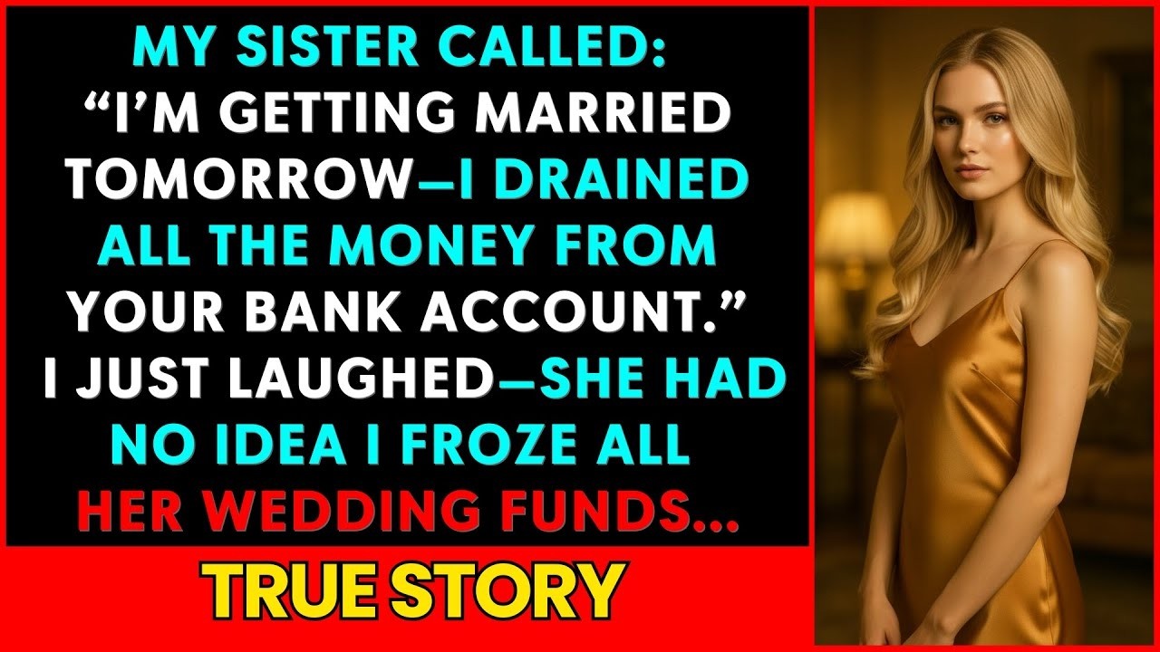 My Sister Called  ‘I’m Getting Married Tomorrow—I Drained Your Bank ’ So I Froze Her Wedding Fund