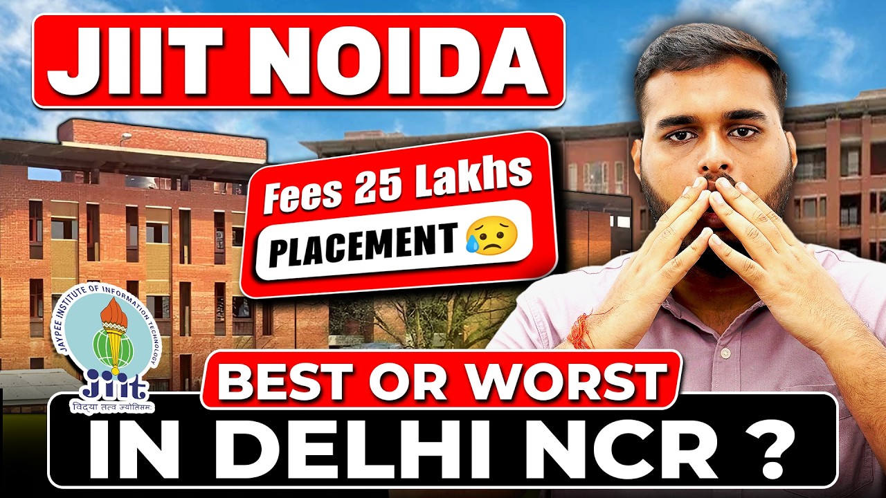 JIIT Noida Exposed 😱|| Fees Rs 25 Lakhs, Average Package 4 Lakhs ❌