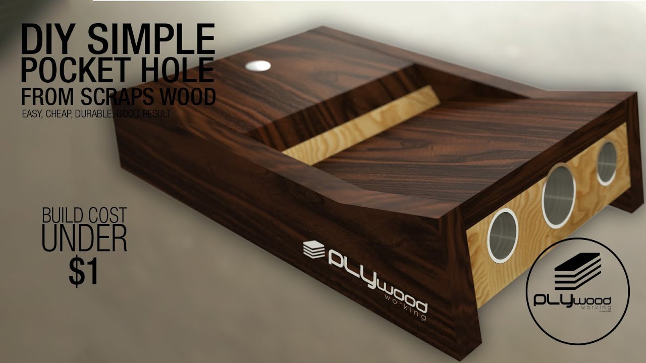 DIY simpel Pocket Hole Jig from scrap wood under $1 cost