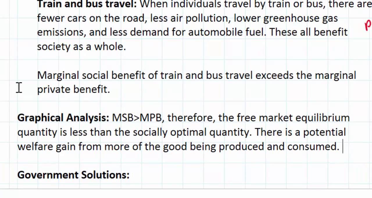 Positive Externalities of Consumption as a Market Failure