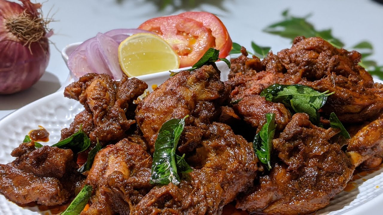 Spicy Chicken Chukka Recipe | How to make Thattukada Style Chicken Chukka | Kerala Style Chicken