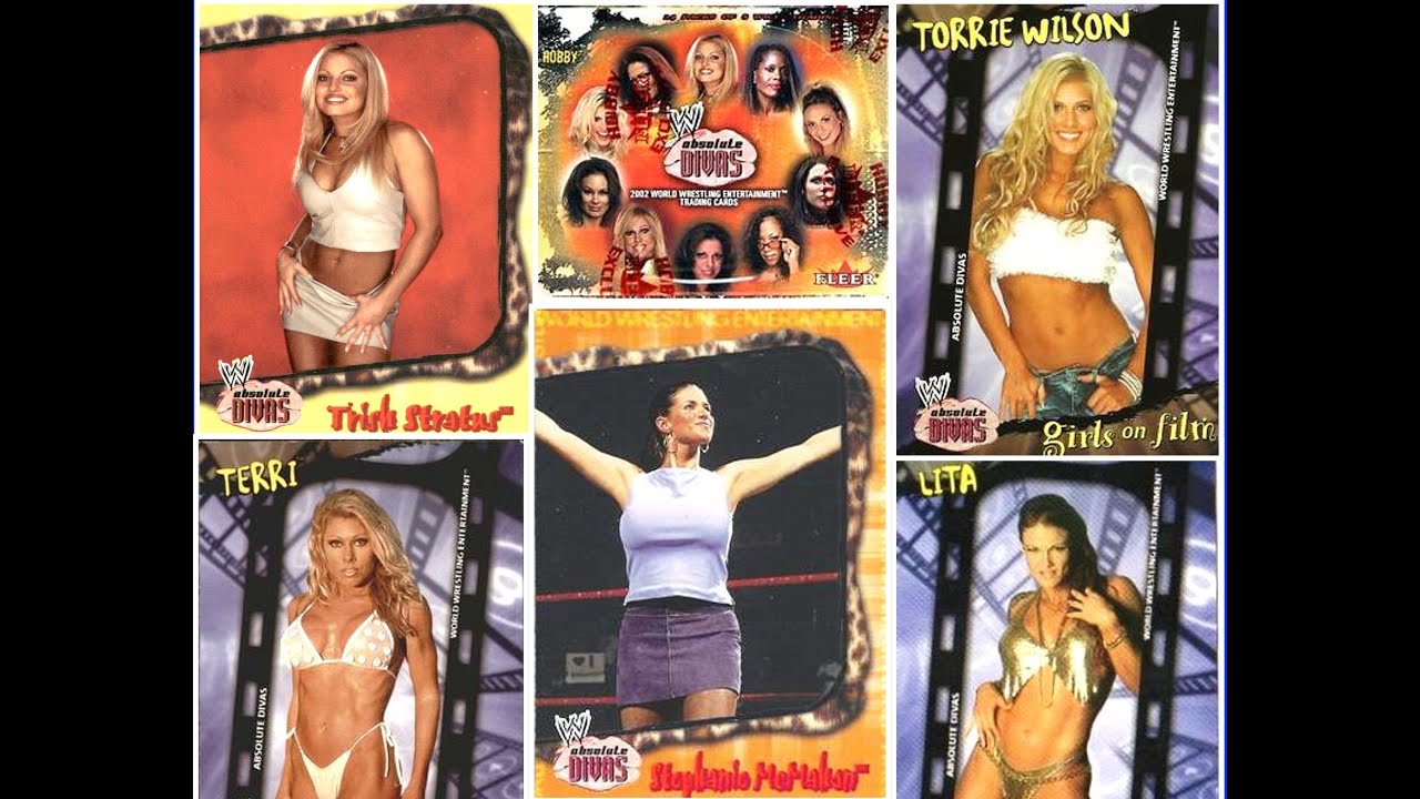 2002 Fleer WWE Absolute Divas Wrestling Trading Cards Lita Trish Stratus WWF #wwe #prowrestling