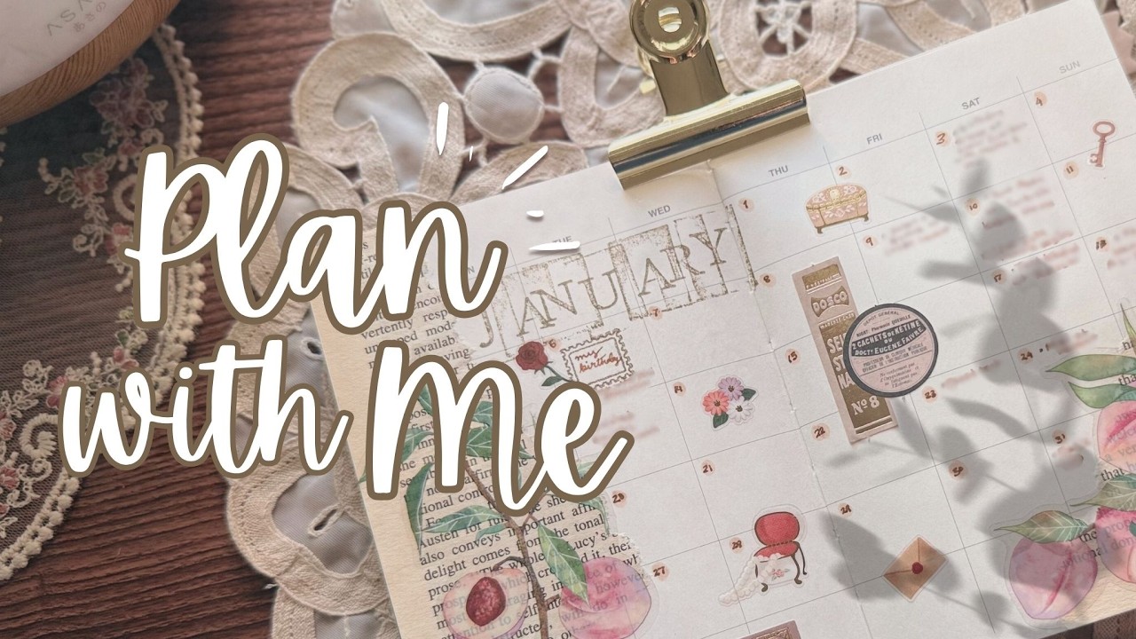 Plan With Me — Beginner Friendly Monthly Highlights and Weekly Setup — ASMR  ✨