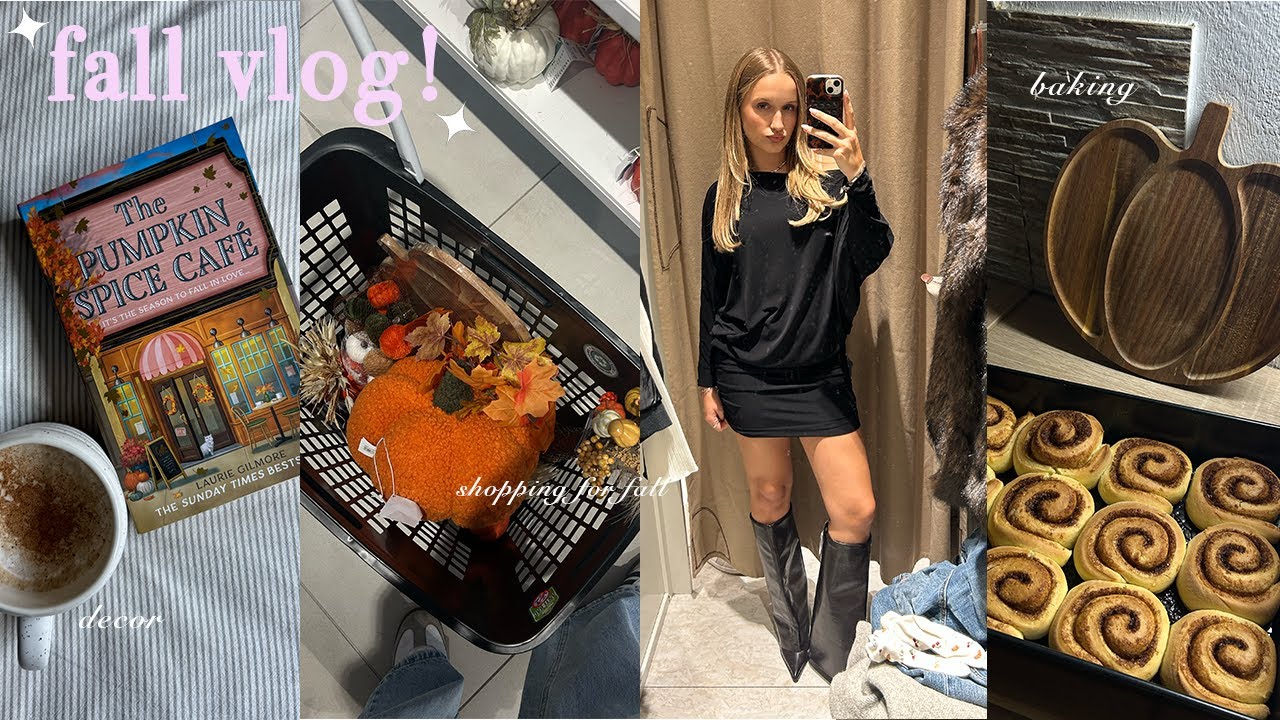 FALL VLOG! 🍂 preživi popoldne z mano, fall shopping, decorating, & baking