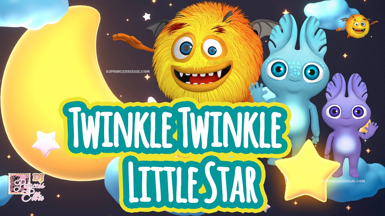 Twinkle Twinkle Little Star⭐️Gentle Sleep Music for Kids | Cartoons for Children and Teens 🎵