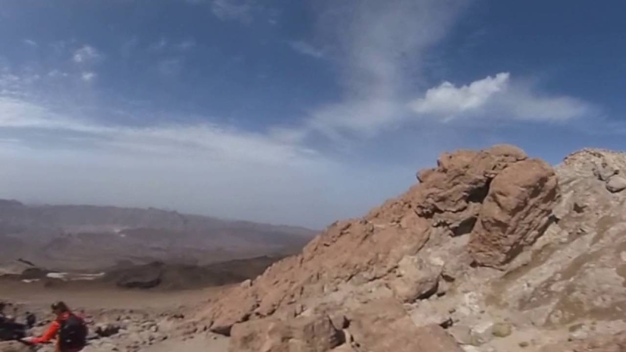 Back down from El Teide 360video
