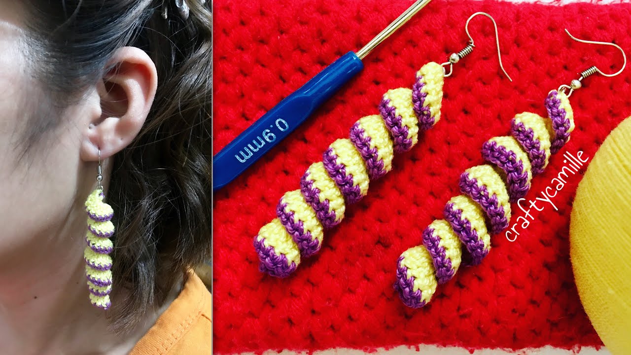 Spiral Crochet Earrings