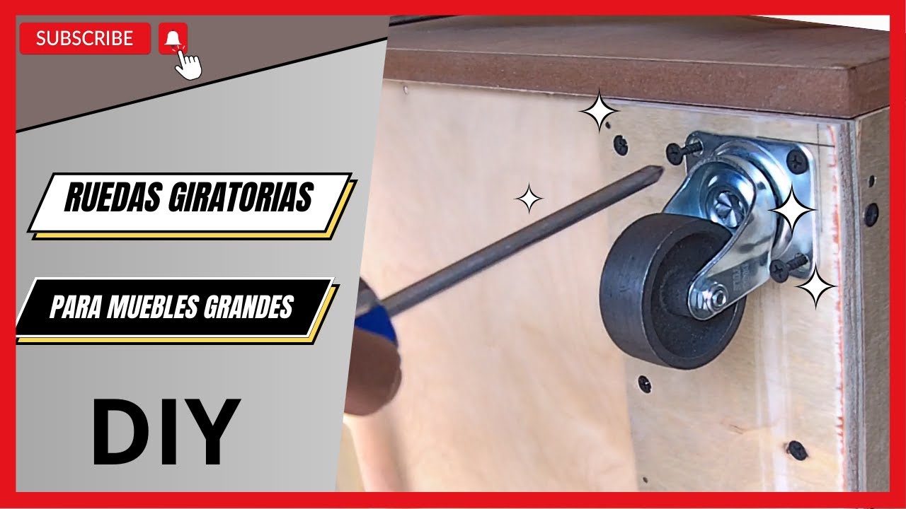 RUEDAS GIRATORIAS PARA MUEBLES GRANDES / Haciendo Mexicanadas