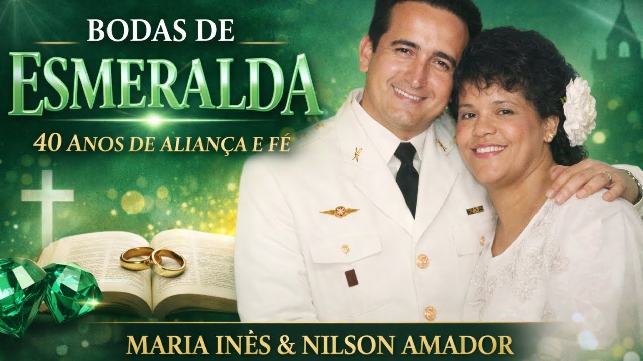 Bodas de Esmeralda  |  Maria Inês & Nilson Amador  |  40 anos de aliança, honra e presença de Deus