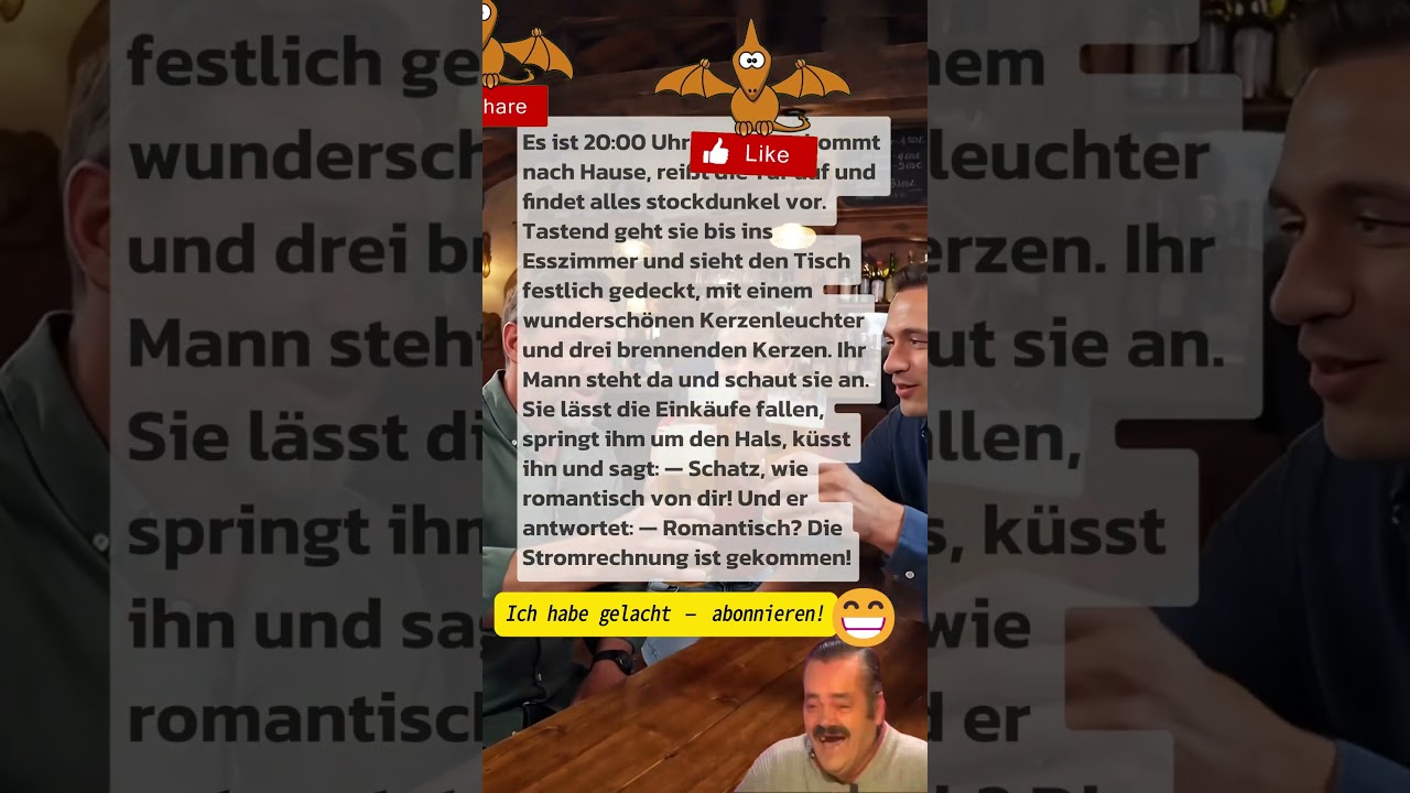 Romantisch? Die Stromrechnung ist gekommen! 😂🕯️ #lustig #flachwitz #lachen