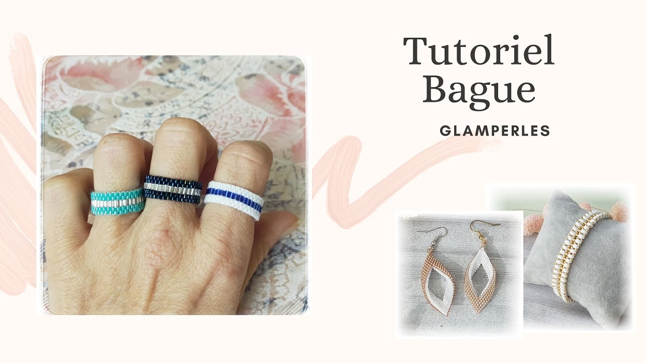 🦋 Bague simple en tissage impair🦋