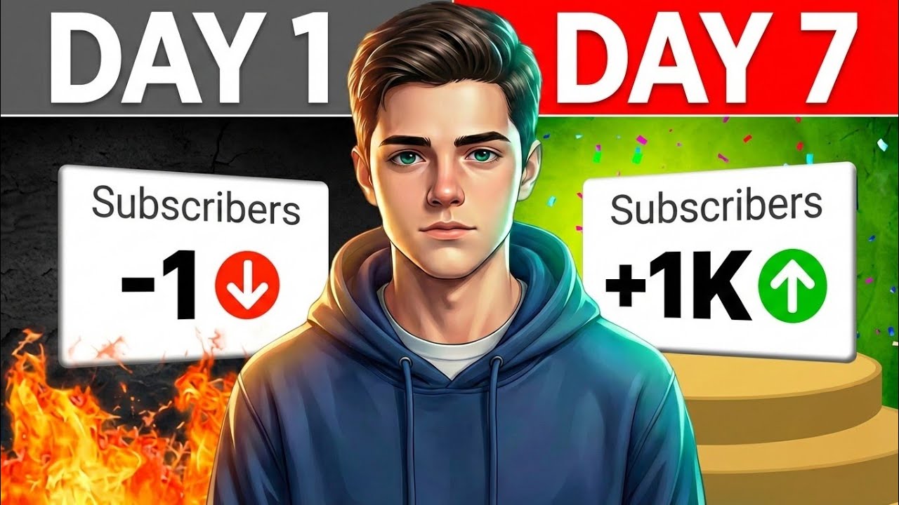 How To Get 1000 Subscribers In 1 Week (SECRET METHOD) 🔥📈
