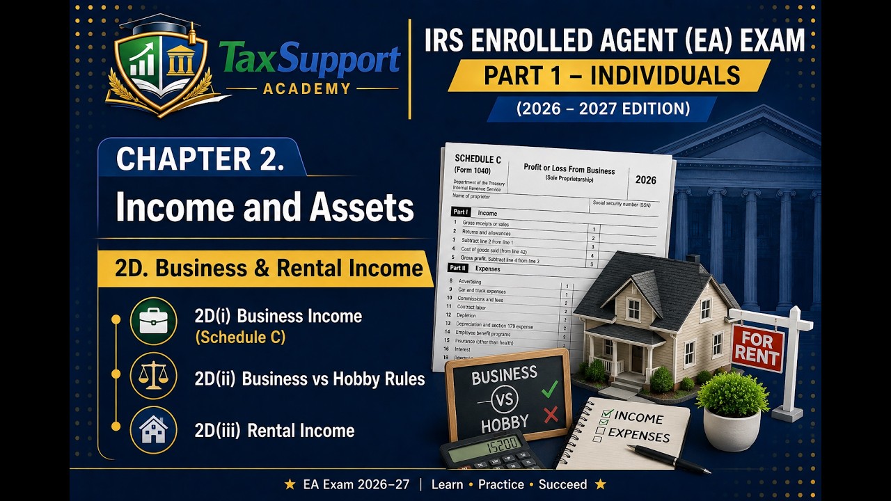 10/35 IRS Enrolled Agent (EA) Part 1 &ndash;Exam Preparation 2026&ndash;27 | Individuals | TaxSupport Academy