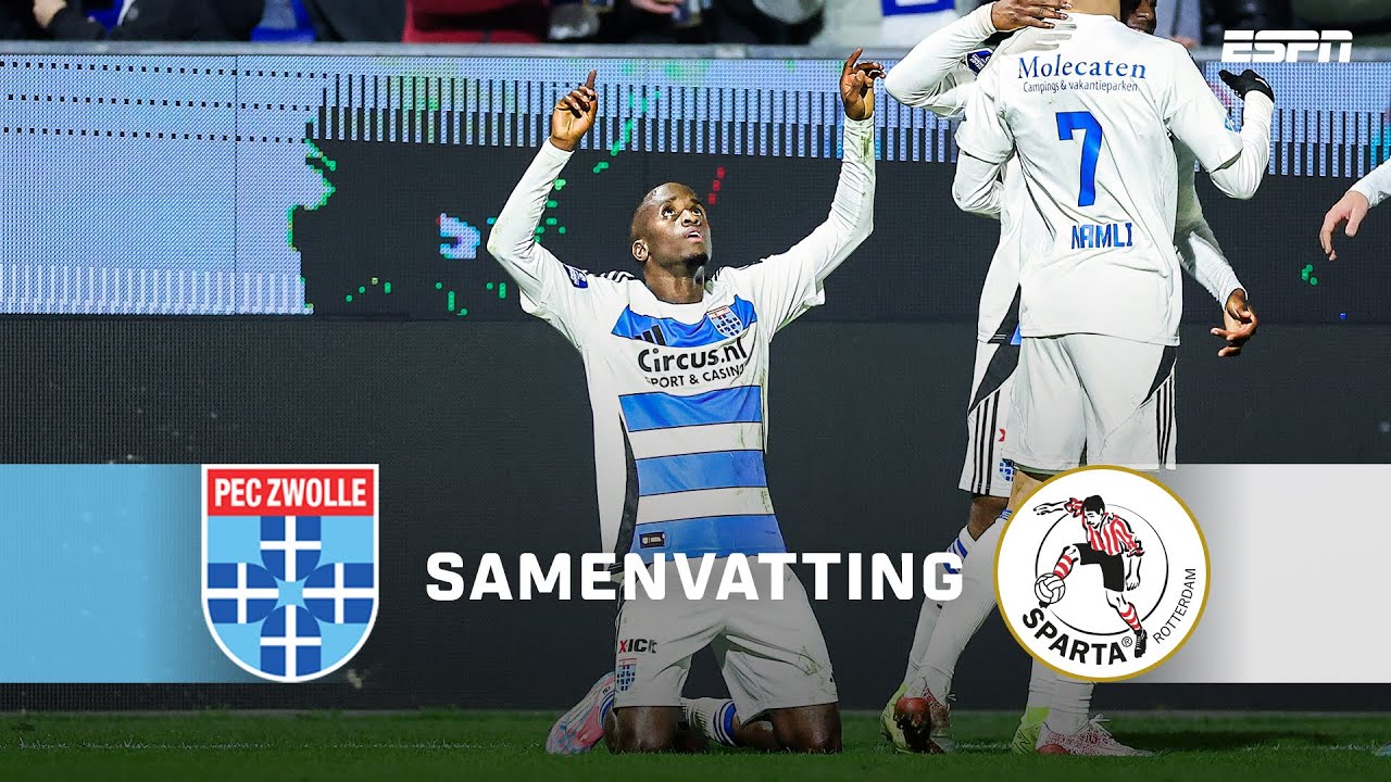 Prachtige assist van Dylan Mbayo op Jamiro Monteiro 🅰️✨ | Samenvatting PEC Zwolle - Sparta