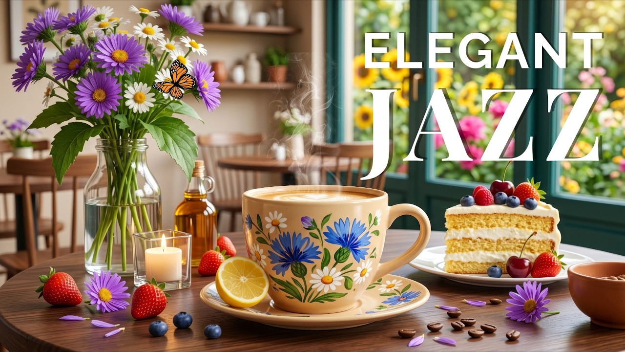 Elegant Morning Bossa Nova ~ Soft Summer Jazz Cafe Music & Delicate Piano Instrumental for Relax