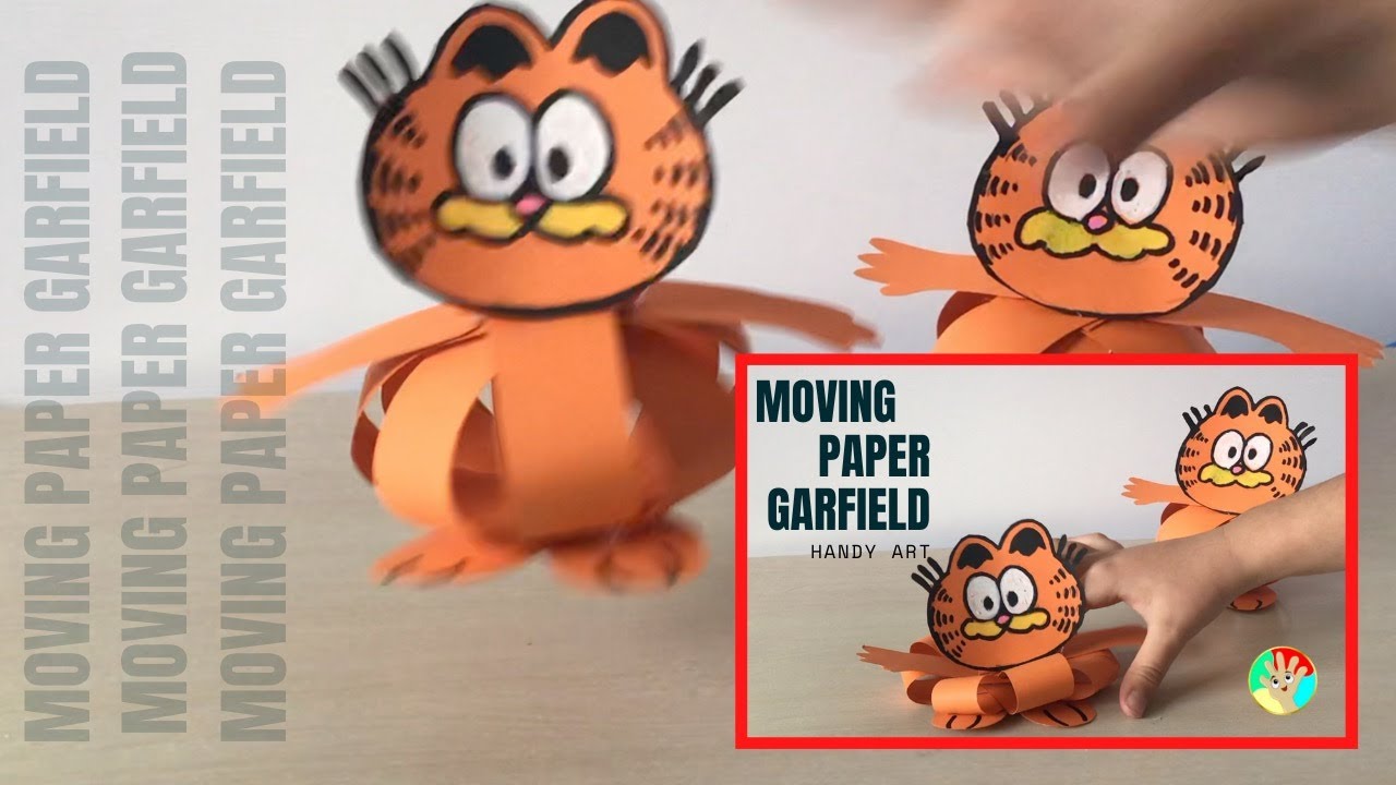 Moving Paper Garfield - Handy Art