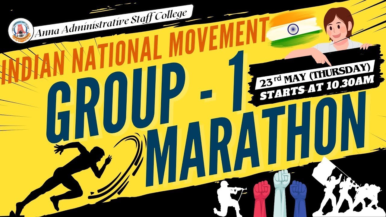 Complete Indian National Movement in 1 Live Marathon Class | TNPSC Group 1 Prelims