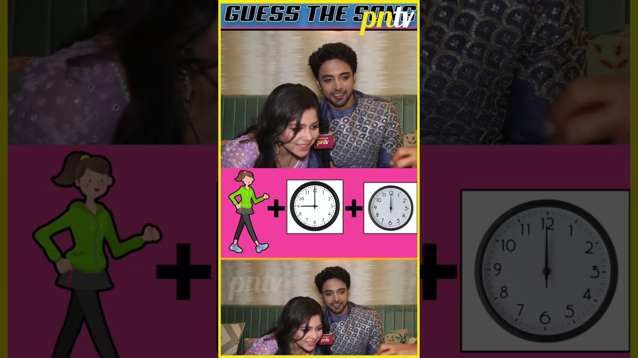 Guess The Song By Emojis Ft. Aakash Ahuja & Niharika Chouksey | #shorts #pntvtelly
