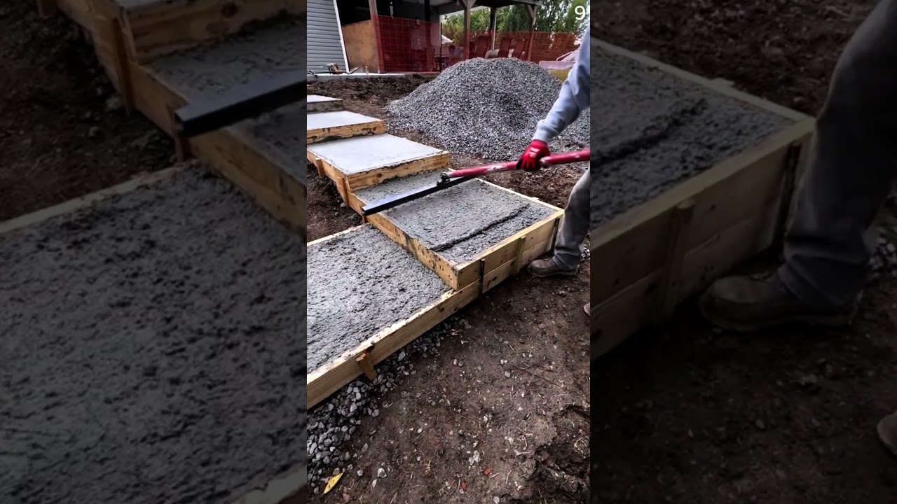 Proses pengecoran tangga dengan alat sederhana #shrots