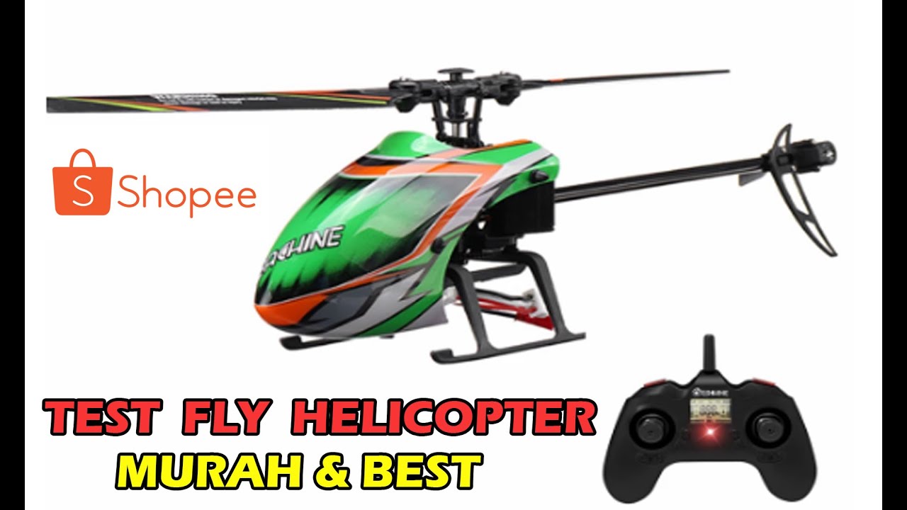 HELICOPTER RC REMOTE KONTROL | EACHINE E130 TEST KEHEBATAN DAN KEKUATAN TERBANG OUTDOOR | PART 2
