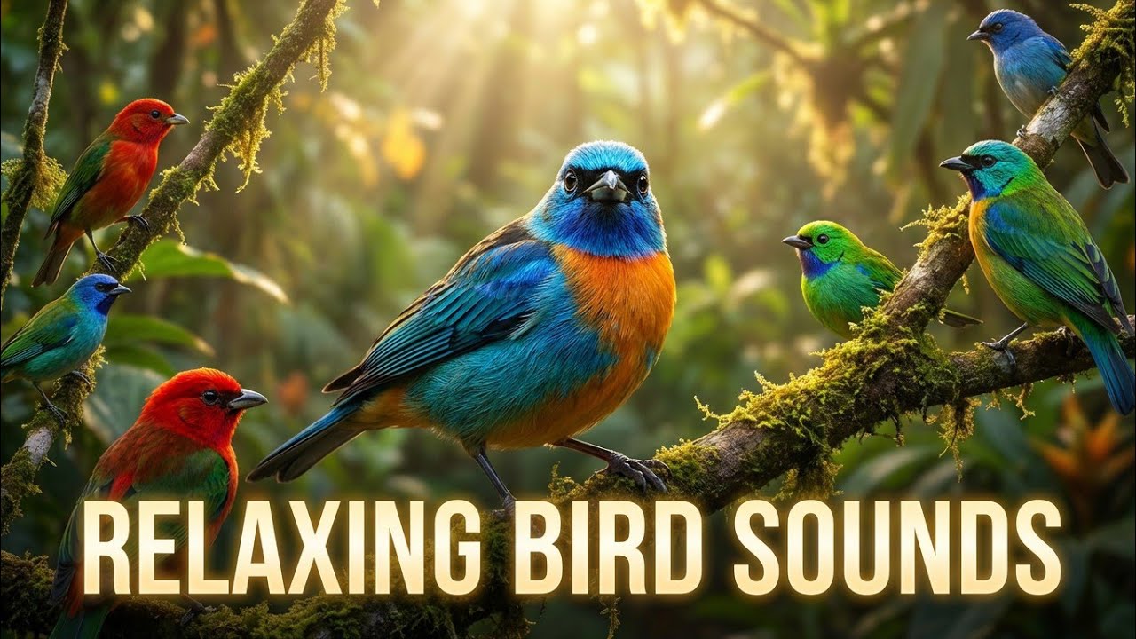 All In One Relaxing Birds Sounds 4K 🕊️ Natural Bird Singing | Stress Relief & Peaceful Nature