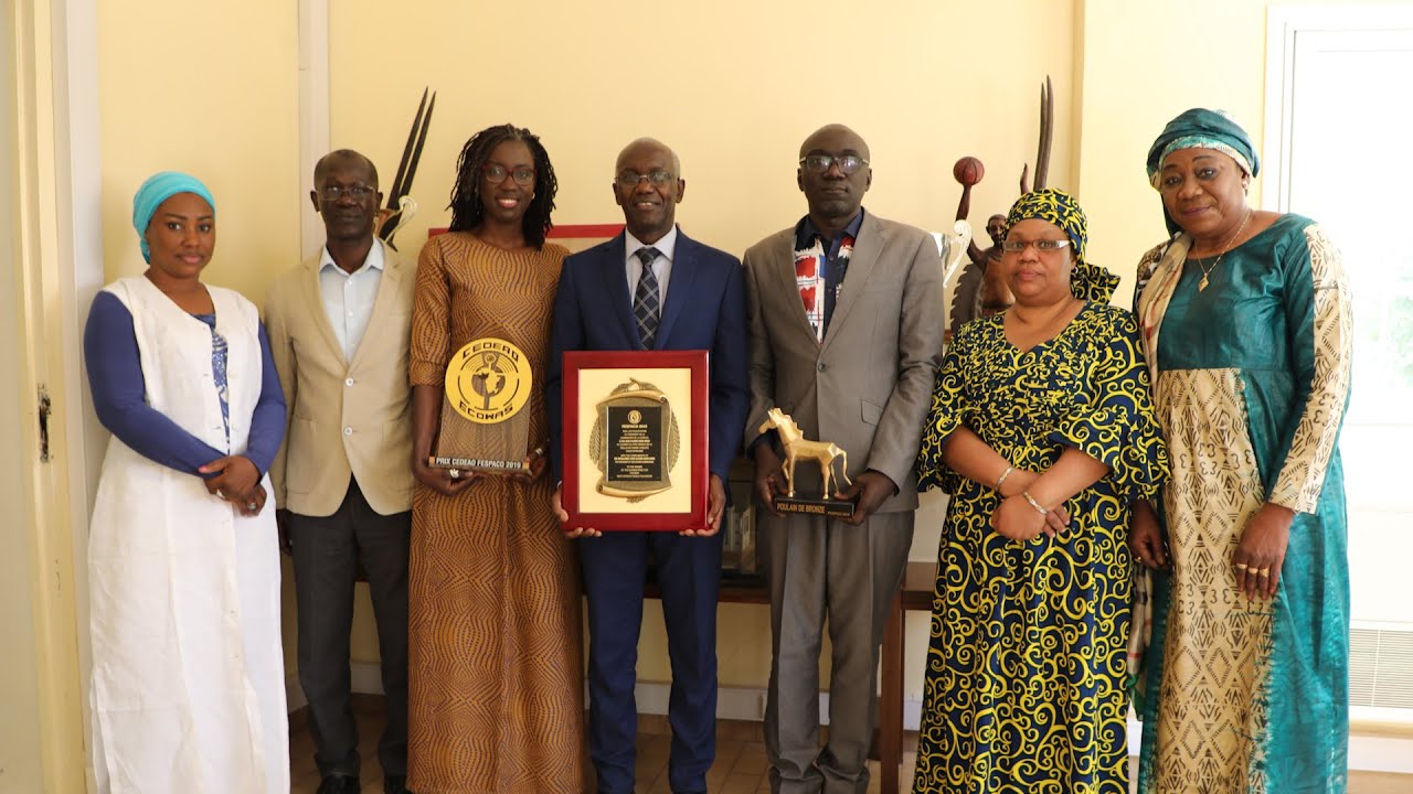 Angèle DIABANG lauréate au FESPACO 2019 reçue par le Recteur