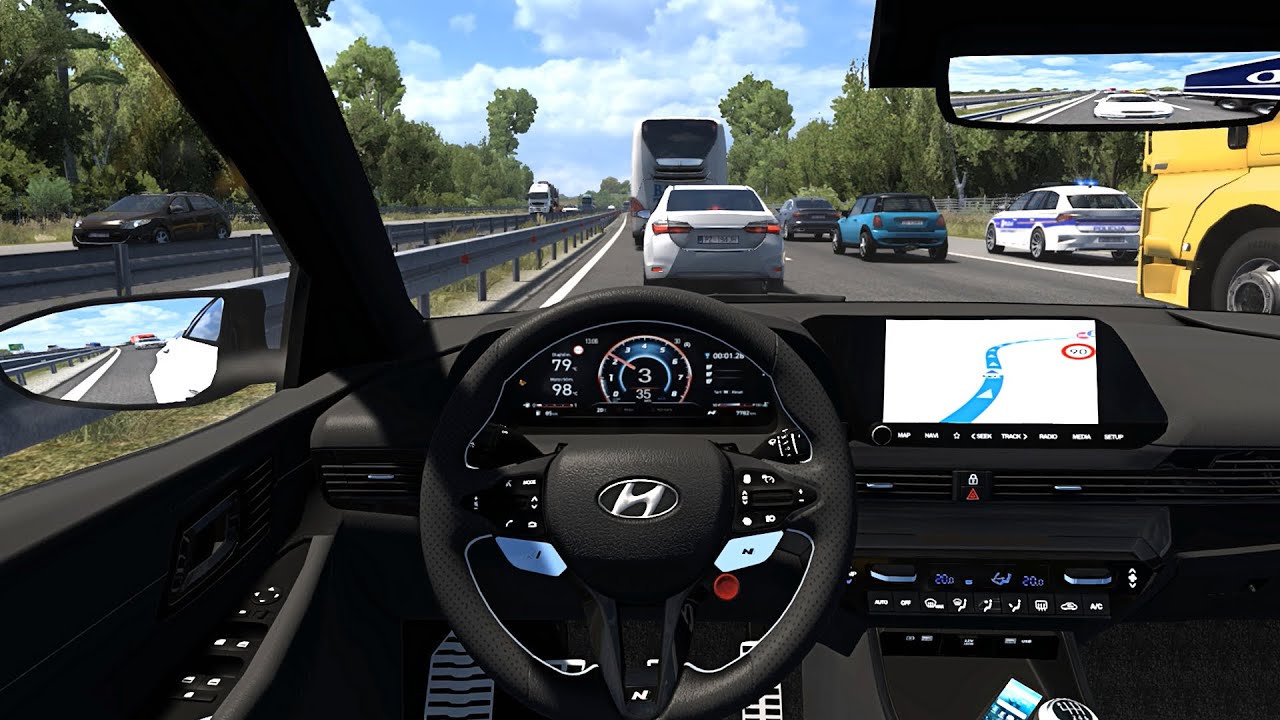 Hyundai I20 2021 | Euro Truck Simulator 2 | Steering Wheel Game Play