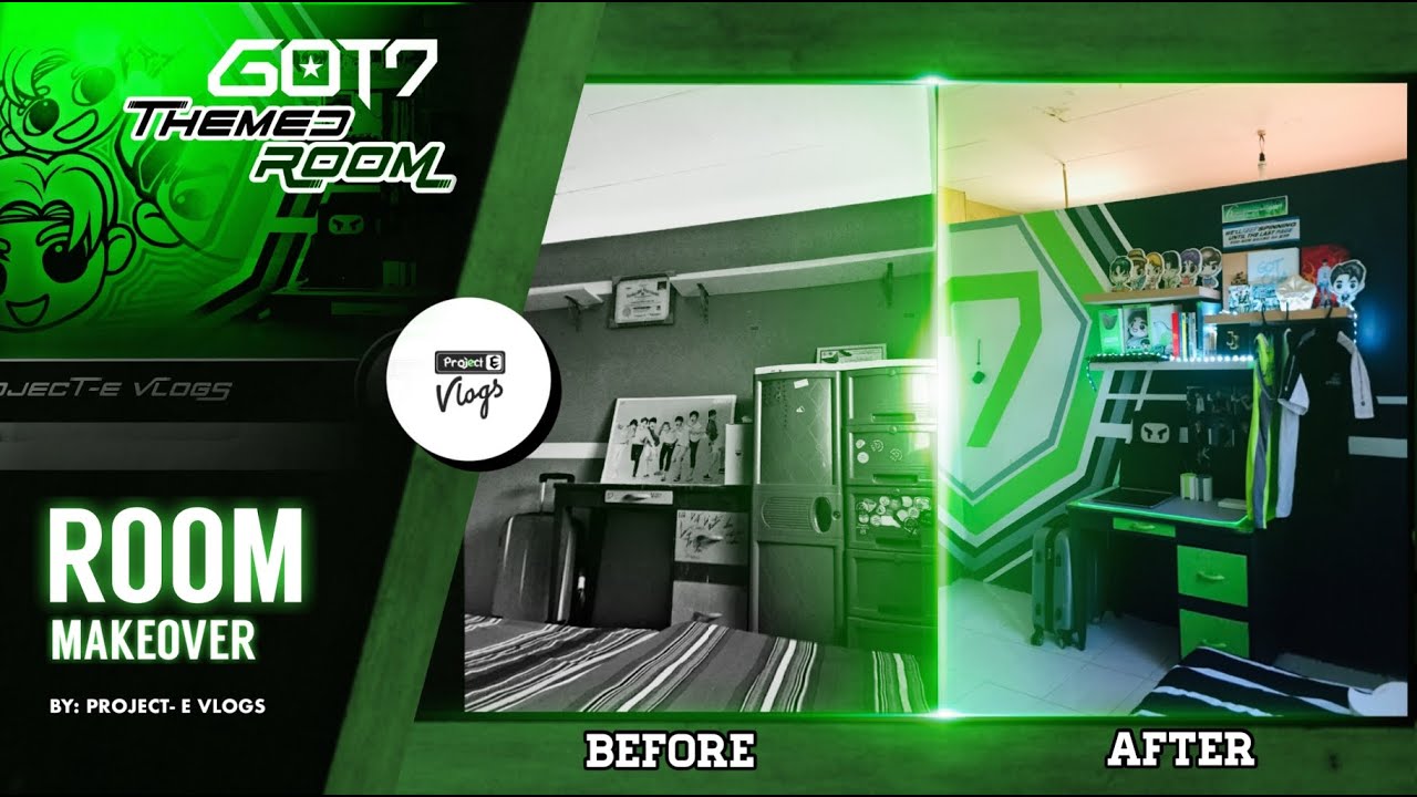 ART VLOG | GOT7 THEMED ROOM MAKEOVER BY: PROJECT-E VLOGS