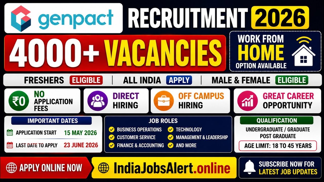 Genpact Work from Home Job 2026 | Genpact New Vacancy 2026 | Genpact Recruitment 2026