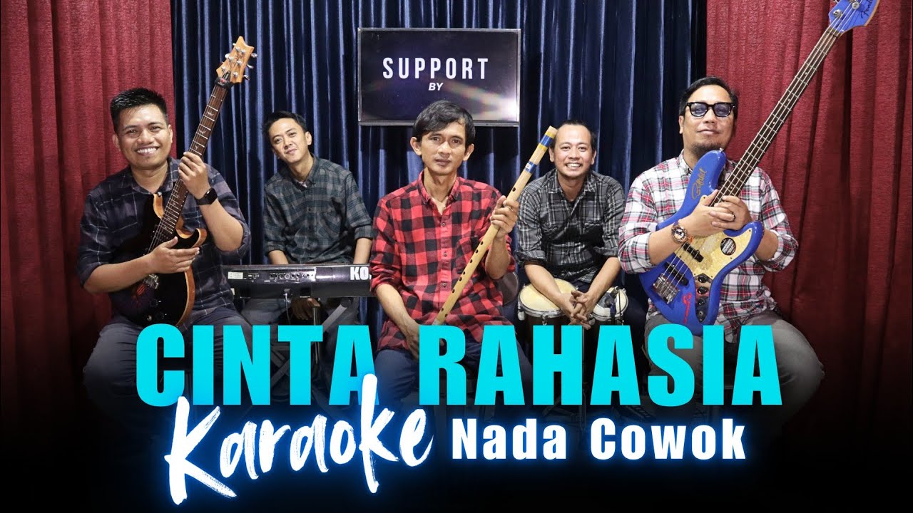 Karaoke Tanpa Vokal | CINTA RAHASIA - ELVY SUKAESIH | Nada Cowok/Pria | Lirik & Musik Jernih