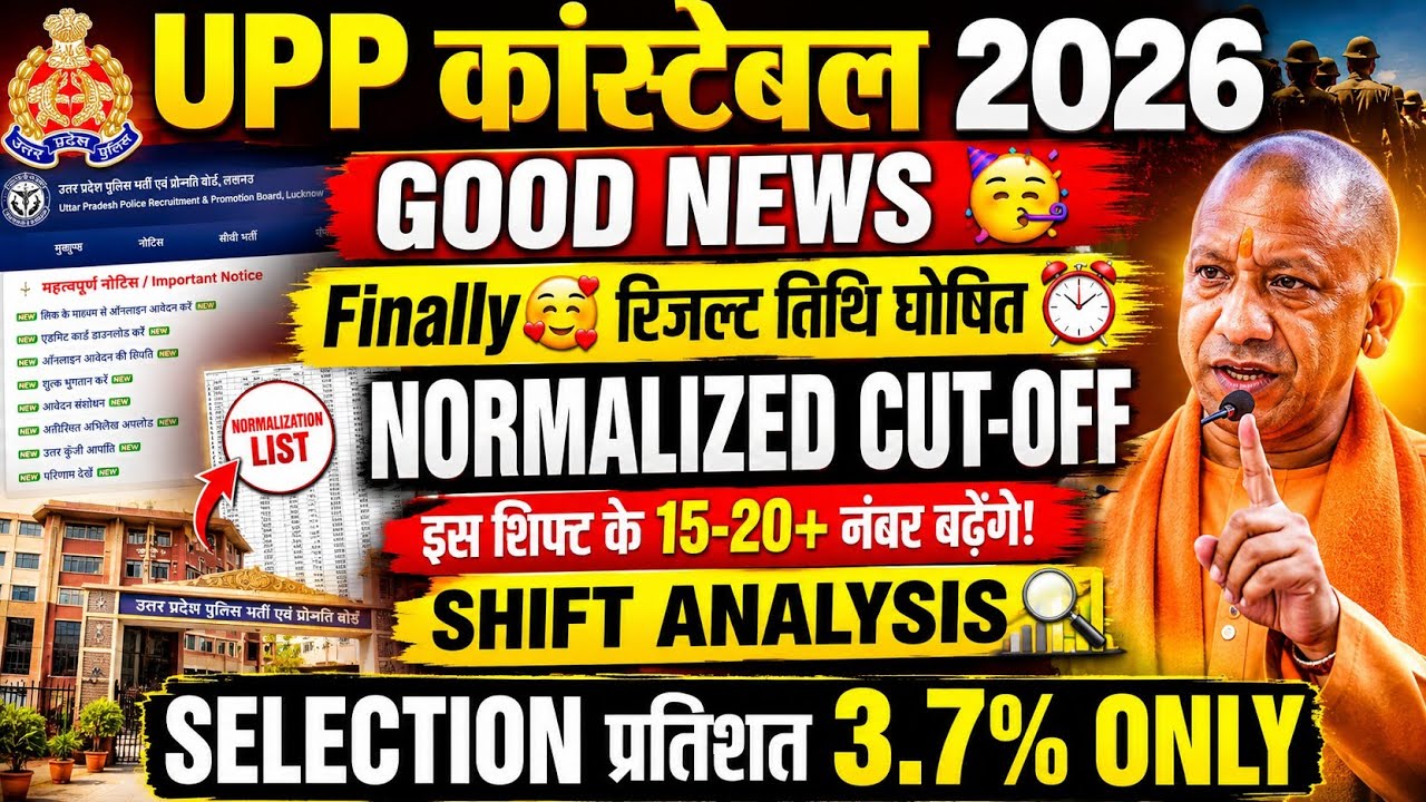 UP Police Expected Cut Off 2026🔥| UP Police Constable Cut Off 2026🔥| UP Police Result 2026