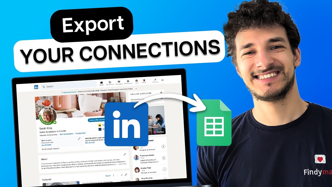 How to Export your Linkedin Contacts with their Emails