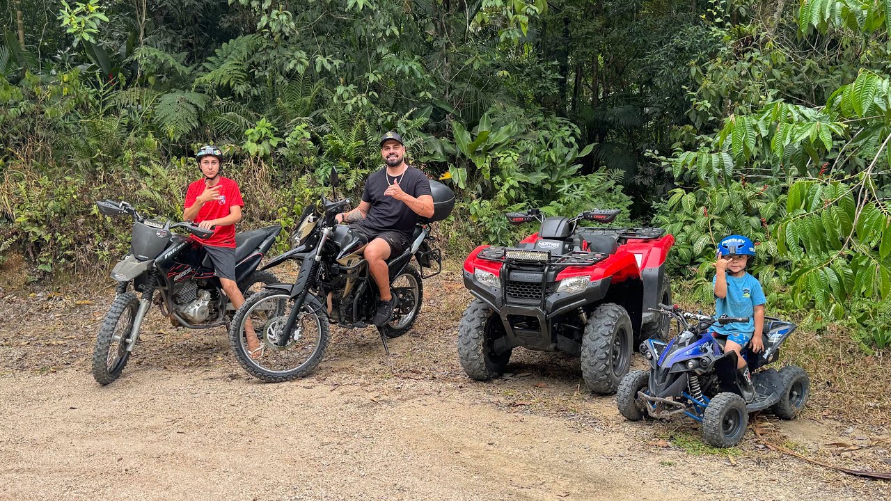 FOMOS NA CACHOEIRA SECRETA COM AS MOTOS E QUADRICICLOS. Thiago velho 